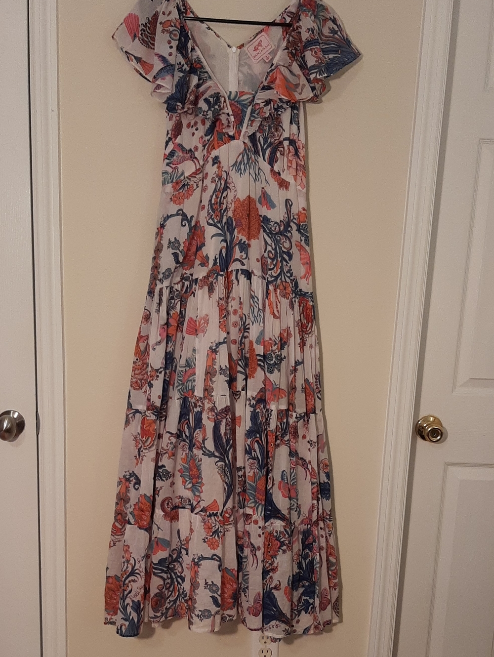 Banjanan Gladys Dress.flowy Midi/maxi. Rich Multi Colored Print.